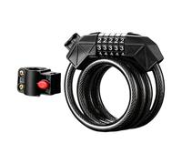 Lucchetto per scooter, combinazione di lucchetto per moto, catena di sicurezza a a 5 cifre, allarme integrato ripristinabile per mountain bike, 1,2 m