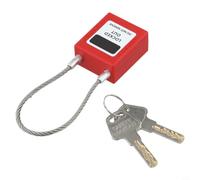 Lucchetto per tenda con arco lungo, sicuro - Robusto lucchetto a corda per garage e attrezzi - Lucchetto in nylon PA 135 mm