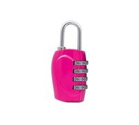 Lucchetto per Valigia Lucchetto con password a 4 cifre, lucchetto a combinazione a 6 colori for armadietti da palestra, di sicurezza for bagagli e viaggi, in lega zinco, 2 pezzi(Pink)