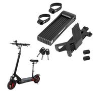 Lucchetto pieghevole portatile per bicicletta, in acciaio temprato, antifurto, per E-scooter, bici elettriche e mountain bike