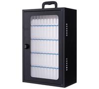 Lucchetto portatile a combinazione per telefono cellulare, sicuro, in acciaio, con chiave, doppia modalità, 60 bit, colore: nero, ideale per telefoni e oggetti di valore.