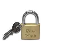 LUCCHETTO RETTANGOLARE AD ARCO IN OTTONE 20 mm FAI Viro