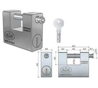 Lucchetto Rettangolare Blindato UL20 84 mm (UL20,00E3.0000) Prefer