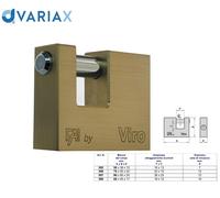 LUCCHETTO RETTANGOLARE DI SICUREZZA IN OTTONE VIRO FAI 508 - 60 MM
