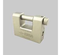 Lucchetto rettangolare in acciaio con chiave lim cisa 75 mm