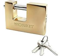 Lucchetto Rettangolare Workit Ottone Chiavi 3 60 mm 6 Pezzi