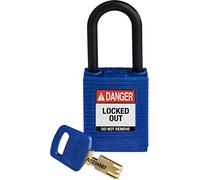 Lucchetto Safekey in Nylon, 38mm x 84mm x 19mm, Blu