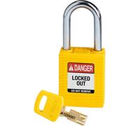 Lucchetto Safekey in Nylon, 38mm x 84mm x 19mm, Giallo