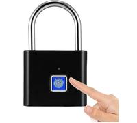 Lucchetto senza chiave con impronta digitale, Impronta digitale Pa Keyless Lock Ricarica USB 10 impronte digitali