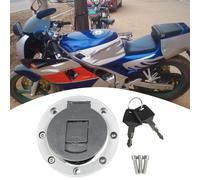 Lucchetto Tappo Carburante in Metallo per Moto con 2 Chiavi per Maggiore Sicurez