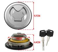 Lucchetto Tappo Carburante per moto per sicuro con Chiave per KZ650 per facile