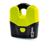 URBAN U8K Lucchetto Antifurto ad Alta Sicurezza per Moto Scooter, Serratura per Porta, Lucchetto per Container, Combinazione Catena Moto, 3 Chiavi di Sicurezza, Made in EU, ø15