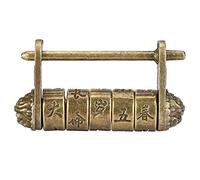 Lucchetto vintage cinese con combinazione stile retrò antico per cassettiera portagioie