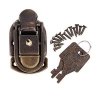 Lucchetto vintage classico cinese in lega di zinco con chiavi viti da collezione