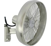 Beacon Lighting Ventilatore da parete Beacon Breeze cromato/chiaro Ø 41 cm silenzioso Beacon Lighting