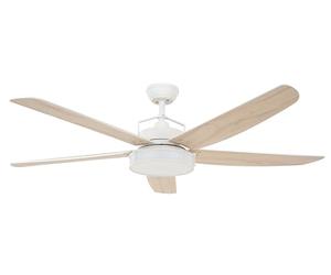 LUCCI AIR DC Louisville - Ventilatore da soffitto con LED, colore: Bianco