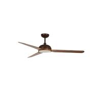 Lucci Ventilatore da soffitto Airfusion Unione, ventilatore con illuminazione, moderno ventilatore da soffitto a 3 pale, Ø 142 cm, ORB