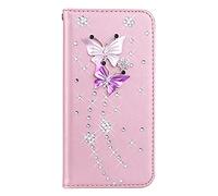 Lucciante Custodia per Doogee NOTE 56X PRO Phonecover Brillare Diamante 3D Manuale Strass Cristallo Phonecover Brillare Diamante Farfalle 3D Bling Glitter Phone Copertura per Doogee NOTE 56X PRO