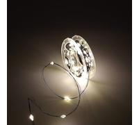 Luccika Catena Luminosa MicroLED 1,5 mm con Timer, Memoria e 8 Giochi di Luce, Cavo in Metallo Verde, Luci Natalizie Decorative per Interno ed Esterno IP44, Ultra-Brillanti (Bianco Caldo, 40M)