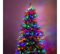 Luccika Mantello a rete di Luci con 192 Led Multicolore per Albero di Natale da 150 a 180 cm di altezza con memoria e 8 giochi di luce per Interno ed Esterno
