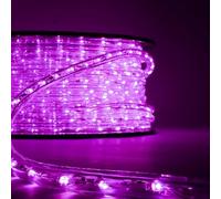 Luccika Tubo Luminoso LED 50m, PVC Trasparente, 36 LED/M, IP67 Interno ed Esterno, Tagliabile e Prolungabile, Controllo Touch, Decorativo Professionale per Eventi e Festività (Viola)