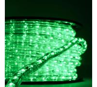 Luccika Tubo Luminoso LED 50m, PVC Trasparente, 36 LED/M, IP67 Interno ed Esterno, Tagliabile e Prolungabile, Controllo Touch, Decorativo Professionale per Eventi e Festività (Verde)