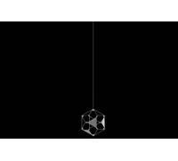 LUCCIOLA pendente senza rosone Led 4,8W, 408LM 3000K, acciaio inossidabile L16,5 x L16,5 x H4M