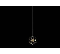 LUCCIOLA pendente senza rosone Led 4,8W, 408LM 3000K, ottone, L16,5 x L16,5 x H4M