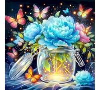 Lucciola peonia blu 300 Pezzi Puzzle, 300 pezzi puzzle Classico per adulti, Fai Da Te Giochi Educativo e Giocattoli Sfida, Intrattenimento Creativo, Puzzle Impossible