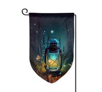 Lucciole e Lanterna Bandiere da giardino verticale su entrambi i lati bandiera della casa 30,5 x 45,7 cm Primavera Estate Stagionale Cortile Bandiere Vacanze Outdoor Hanging Decorazione Taglia Unica