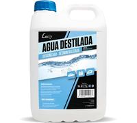 LUCCY Acqua Distillata Demineralizzata Deionizzata 5 Litri | 100% Acqua Pura | CPap, Umidificatore, Ferro, Motori, Pulizia, Laboratori, Piante