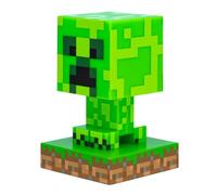 Luce 3D Minecraft Creeper Lampada Notturna Ufficiale, Altezza 12 cm, Alimentazione a Batterie