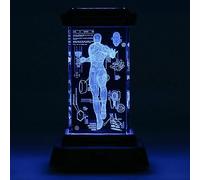 Luce 3D Olografica Iron Man Lampada LED Collezionabile Ufficiale Marvel, Regalo & Accessorio da Scrivania