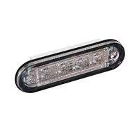 Luce A 4 Led Montaggio Ad Incasso 12/24v Bianco Montaggio In Superficie