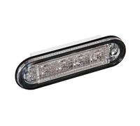 Luce a 4 led, montaggio ad incasso, 12/24V Rosso nan LUCE LED ROSSA "PREMIUM