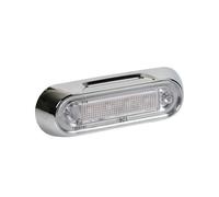 Luce a led perimetrale ingombro cromata 12-24V colore Arancio