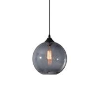 Luce a Ciondolo a Sfera di Vetro Semplice, Industriale Vintage E27 Loft Bar Benipoli Lampada appesa, lampadario Mini Globo a 1 luci per Camera da Pranzo in Cucina Camera da Letto Fatta in Cina