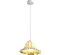 Luce a Ciondolo di Fiore di Loto per Il lavandino dell'isola da Cucina Vintage a soffitto a soffitta Lampada a Sospensione di Latte Resina nordica Moderna lampadario costiero per la Camera da