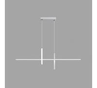 Luce a ciondolo per sala da pranzo minimalista Linea, ferro da studio in alluminio 32W lampadario, luce a ciondolo bar, luce a ciondolo di design, sede a barre lunghe, luci del centro commerciale