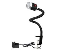 Luce a collo d'oca flessibile a led 900 lumen fissa con morsetto a C Lampada da lavoro per illuminazione industriale per macchine utensili e tornio