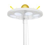Luce a energia solare per bandiera, per esterni, con 136 lampadine a LED, modalità di illuminazione e sensore di accensione e spegnimento automatico, per cortile, giardino, patio, paesaggistica
