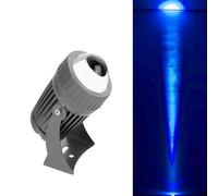 Luce A Fascio LED - RGB Con Faretto Rotante Con Telecomando, Proiettori A Fascio Stretto Da 10 W, Faretti Per Illuminazione Remota Impermeabili IP67, Luci Con Angolo Del Fascio Regolabile(Blue,24v)