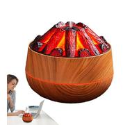 Luce a Fiamma a LED, umidificatore con Luce | Umidificatore Silenzioso a Fiamma di Ricarica USB - Umidificatore diffusore con Due modalità di spruzzatura, Lampada Decorativa