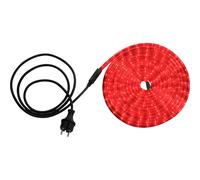 Luce a LED a corda rossa per giardino illuminazione patio, plastica trasparente, cavo di alimentazione 1,5 m, 144x LED 0,06W, L 600 cm