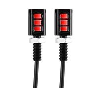 Luce a LED a vite, Lampada moto, Etichetta per auto Luce a bullone LED 2 pezzi 12V Lampada universale bianca per auto moto (Rossa)