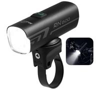 Luce a LED, luce anteriore, luce con 600 lumen, ricaricabile tramite USB, luce frontale impermeabile IPX7 con due modalità lampeggianti e tre modalità di illuminazione