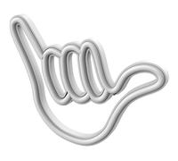 LUCE A LED MUITOMAS NEON WALL LAMP HAND, Giallo