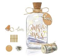 Luce a Led per Bottiglie di Matrimonio, Regalo di Denaro, Bottiglie Porta Soldi per Il Matrimonio, Bottiglie di Denaro, Confezione Regalo di Nozze, Salvadanaio Personalizzato,Bottiglia Regalo con Luce