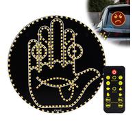 Luce a LED per le dita dell'auto e l'espressione, 2 in 1, segno gesto con telecomando, accessorio per finestra dell'auto, luce per esprimerti, luce per interni dell'auto