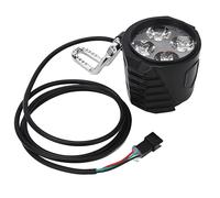 Luce a LED per Scooter Elettrico Bicicletta, Materiale ABS resistente all'usura, Fanale Anteriore per Scooter Elettrico da 10 Pollici 12-72 V 2 in 1 Faro per Clacson per Bici Elettrica per Accessori